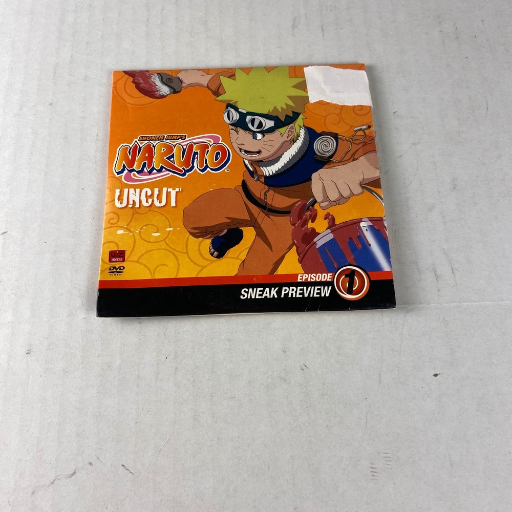 Naruto Uncut Episode 1 Sneak‎ Preview DVD Shonen Jump Anime TV Show